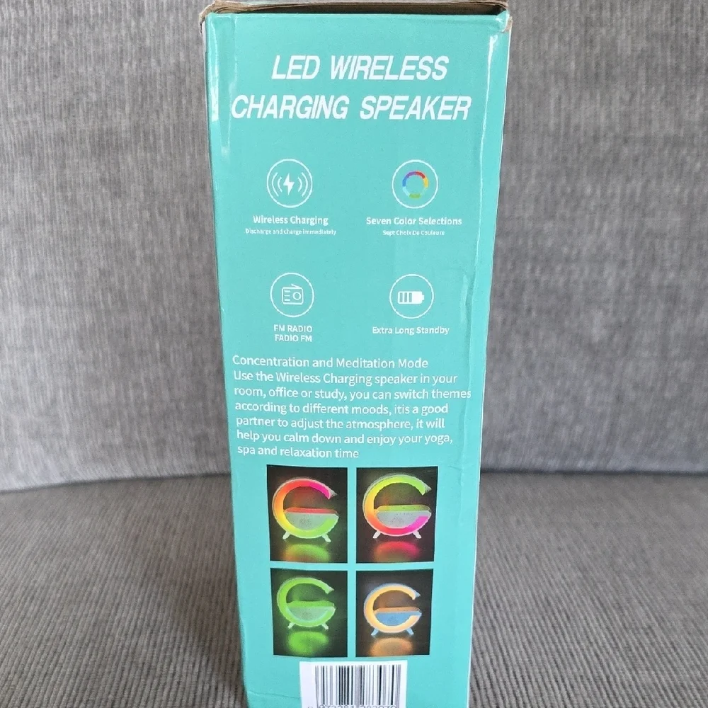 LED‎ Wireless Charging Speaker with Color Selections Model BT 2301, New